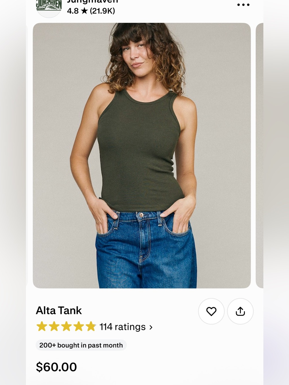 Jungmaven Black Alta Tank